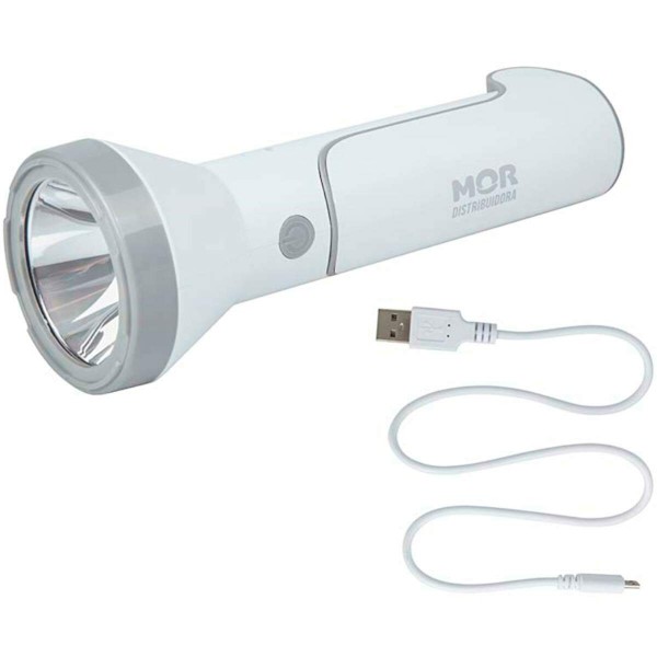 Lanterna 140 Lumens Branca Recarregável 009186